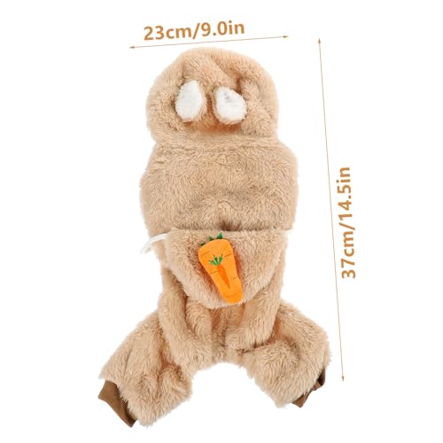 MUELODSIC Wintermantel für Hunde mit Kapuze Warmes Dickes Material Atmungsaktive Haustierkleidung für Herbst und Winter Braun Bequeme Hundebekleidung für Kalte Tage und Outdoor-aktivitäten MUELODSIC Wintermantel für Hunde mit Kapuze Warmes Dickes Material Atmungsaktive Haustierkleidung für Herbst und Winter Braun Bequeme Hundebekleidung für Kalte Tage und Outdoor-aktivitäten von MUELODSIC