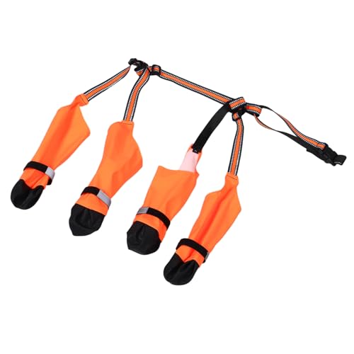 MUELODSIC wasserdichte Hundeschuhe mit Rutsch Sohle Reflektierenden Riemen Leichtem Innenfutter Ergonomisch Geformt für Kleine Hunde Outdoor Pfotenschutz MUELODSIC wasserdichte Hundeschuhe mit Rutsch Sohle Reflektierenden Riemen Leichtem Innenfutter Ergonomisch Geformt für Kleine Hunde Outdoor Pfotenschutz von MUELODSIC