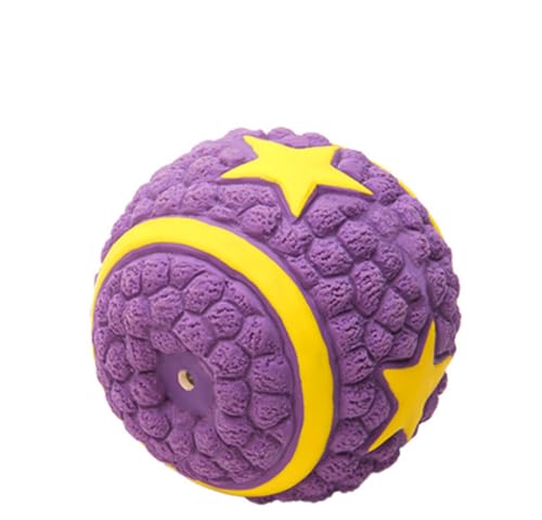 MUIKENT Hundespielzeug Latex Rugby Tennis Hundebiss Soundball Haustier Spielzeug 6.5cm von MUIKENT