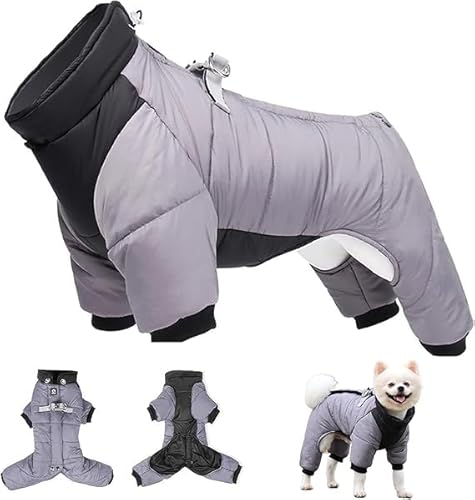 Wasserdichter Hundemantel (Grau, S) – Hunde-Regenmantel, hält Ihr Haustier trocken und bequem, ideal für kleine Hunde, Dackel und Welpen Wasserdichter Hundemantel (Grau, S) – Hunde-Regenmantel, hält Ihr Haustier trocken und bequem, ideal für kleine Hunde, Dackel und Welpen von MUJGAN
