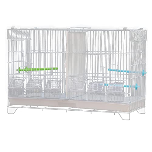 Voliere für den Innen- und Außenbereich, Metall, Wellensittiche, Papageien, Finken, Kanarienvögel, mit Netz, mit Trennnetz, Schublade, 60 x 26 x 39,5 cm Voliere für den Innen- und Außenbereich, Metall, Wellensittiche, Papageien, Finken, Kanarienvögel, mit Netz, mit Trennnetz, Schublade, 60 x 26 x 39,5 cm von MUL-BOUTIQUE