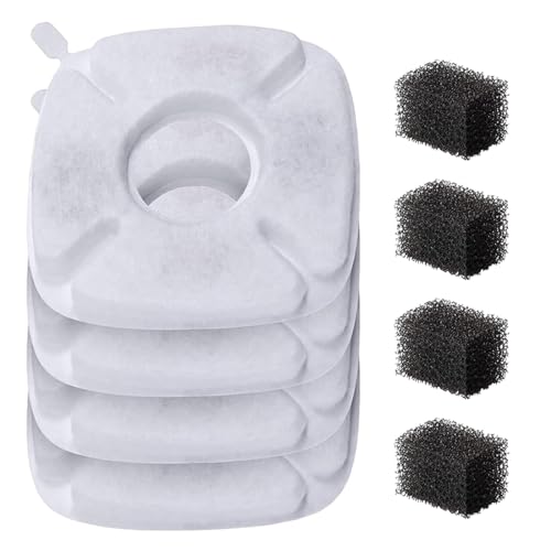 4 x Ersatzfilter für Haustier-Wasserbrunnen verbessern die Wasserqualität, halten das Wasser sauber und Filtration, Ersatz-Wasserbrunnen-Filterschwämme 4 x Ersatzfilter für Haustier-Wasserbrunnen verbessern die Wasserqualität, halten das Wasser sauber und Filtration, Ersatz-Wasserbrunnen-Filterschwämme von MULAIDI