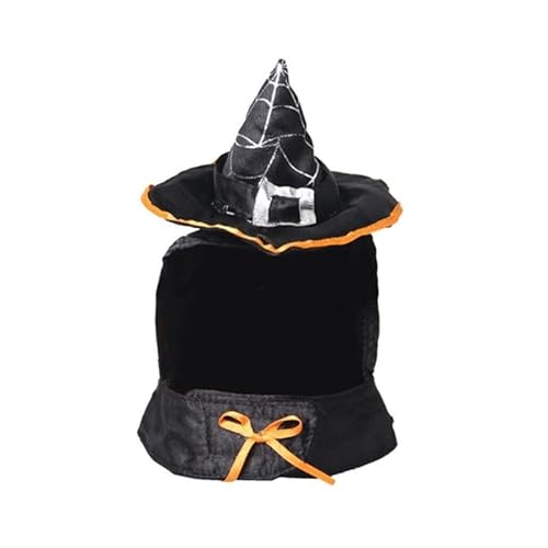 Halloween-Themen-Cosplay-Hexenhut für Halloween-Partys, Haustiere, Hunde, hält warm, Winter, Halloween, Cosplay, lustiger Hut für Haustiere, Halloween, Cosplay von MULAIDI