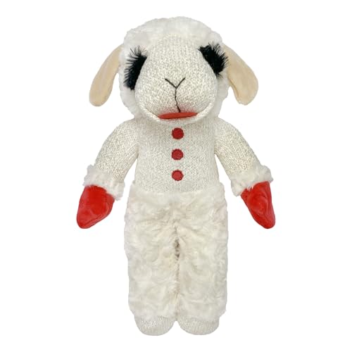 MULTIPET Standing Lamb Chop 13" Dog Toy,White von MULTIPET