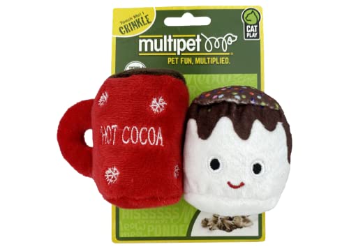 Multipet Katzenspielzeug mit Katzenminze (Hot Cocoa/Marshmallow) von MULTIPET