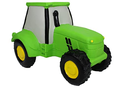 Multipet Latex Tractor Squeaking Dog Toy, 6 Inches von MULTIPET