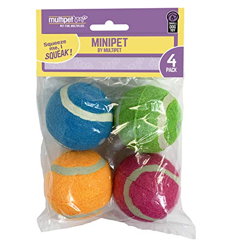 Multipet MiniPet Quietschende Tennisbälle Multipet MiniPet Quietschende Tennisbälle von Multi Pet