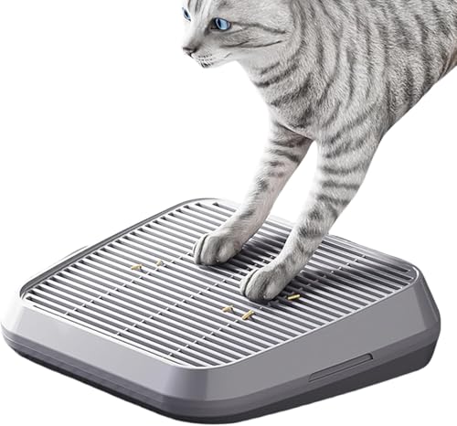 Katzentoiletten-Rampe, Haustier-Toilette, Vorderhocker, Katzenstreu-Sammelmatte, doppellagige Filterschale, erhöhter Streufänger, einfache Reinigung von MUMUXIAO