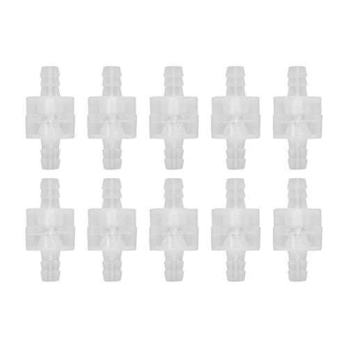 MUNEFE 10 Pcs 1 Way One Way Check Valve, Spring Check Valve, Hose Check Valve for Ensuring Fluid Control In A Variety of Applications (8mm Translucent) von MUNEFE
