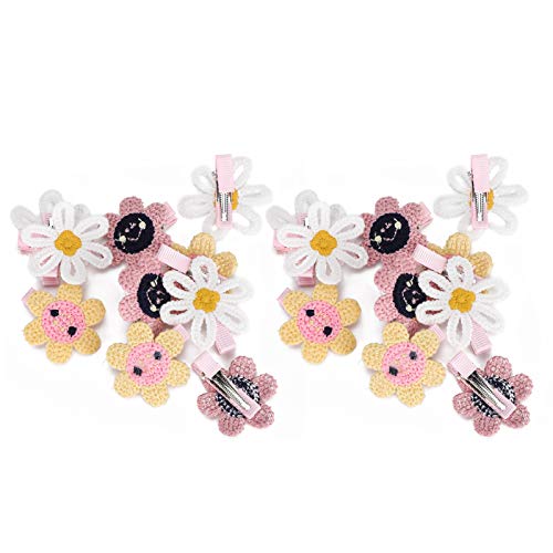 MUNEFE 20pcs Haustier Sonnenblumenstil Haarnadel, Haustier Sonnenblumenstil Haarklammern, Haustier Kopfbedeckungsdekorationen für Hunde, Katze und andere kleine Tiere von MUNEFE