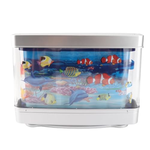 Munefe Mini Fischtank, sensorische künstliche Aquariumlampe, künstliches Aquarium Nachtlicht mit bewegender Fisch für Kinder Baby Munefe Mini Fischtank, sensorische künstliche Aquariumlampe, künstliches Aquarium Nachtlicht mit bewegender Fisch für Kinder Baby von MUNEFE