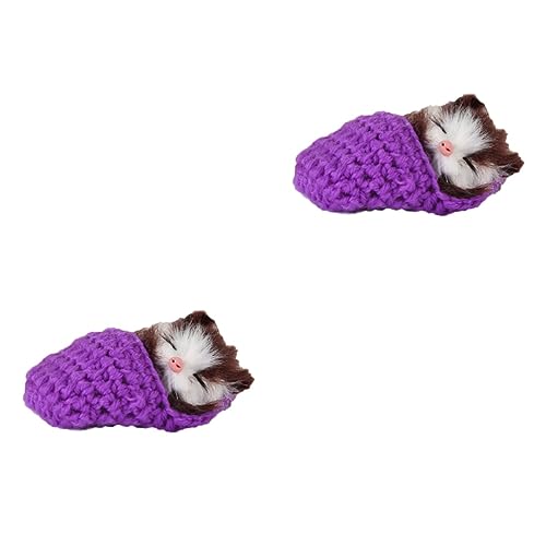 MUSISALY 2st Miaut Geräusche Handspielzeug Katzenspielzeug Für Mädchen Kätzchen Hausschuhe Spielzeug Für Kinder Schlafende Katze Kätzchenspielzeug Für Mädchen Süße Hausschuhe Violett MUSISALY 2st Miaut Geräusche Handspielzeug Katzenspielzeug Für Mädchen Kätzchen Hausschuhe Spielzeug Für Kinder Schlafende Katze Kätzchenspielzeug Für Mädchen Süße Hausschuhe Violett von MUSISALY