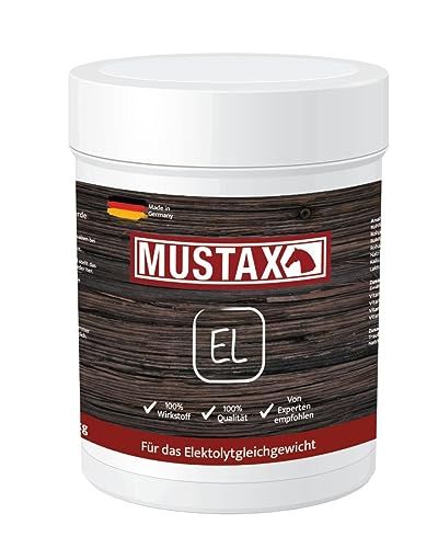MUSTAX Elektrolyt -gleicht die Verluste von Elektrolyten beim Schwitzen aus und fördert so die Leistungsfähigkeit, Ausdauer & Gesundheit deines Pferdes, mit Tierernährungsexperten entwickelt (1 kg) von MUSTAX