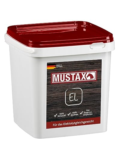 MUSTAX Elektrolyt - gleicht die Verluste von Elektrolyten beim Schwitzen aus und fördert so die Leistungsfähigkeit, Ausdauer & Gesundheit deines Pferdes, mit Tierernährungsexperten entwickelt (3 kg) von MUSTAX