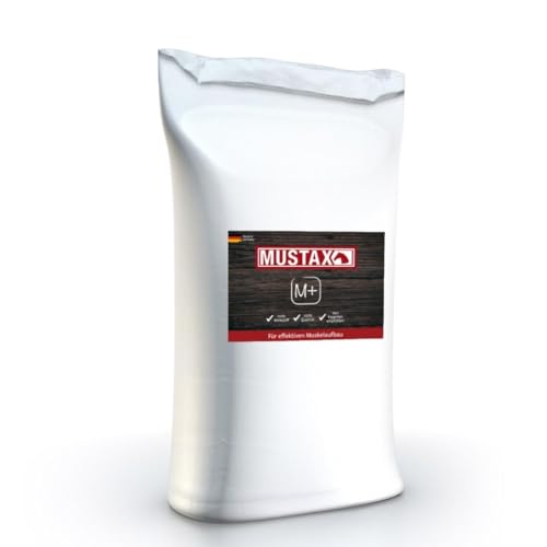 MUSTAX Muskel+ - für entspannte & Starke Muskeln. Fördert Muskelaufbau und -Regeneration, mit essenzielle Aminosäuren und Vitamine - entwickelt mit Tierernährungsexperten. (10 kg - Nachfüllpack) von MUSTAX
