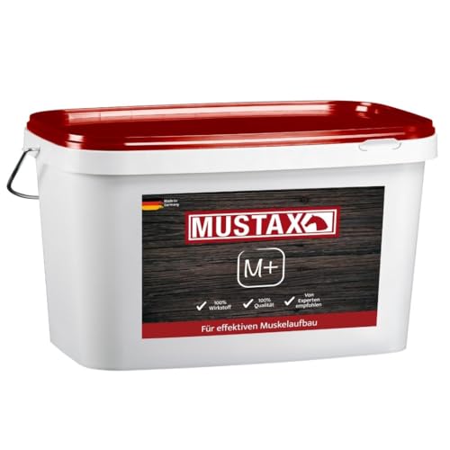 MUSTAX Muskel+ - für entspannte & Starke Muskeln. Fördert Muskelaufbau und -Regeneration, mit essenzielle Aminosäuren und Vitamine für Pferde - entwickelt mit Tierernährungsexperten. (5 kg) von MUSTAX