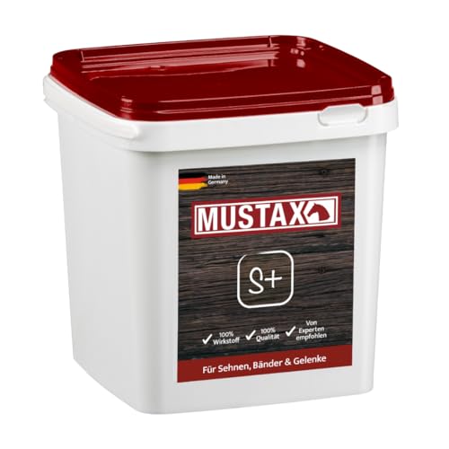 MUSTAX SEHNEN+ für Pferde: Unterstützt Gelenke & Bewegungsapparat, mit MSM, Methionin, Vitaminen & Hefen, ADMR-konform, ohne Zucker/Soja/Hafer/Weizen (3 kg) von MUSTAX