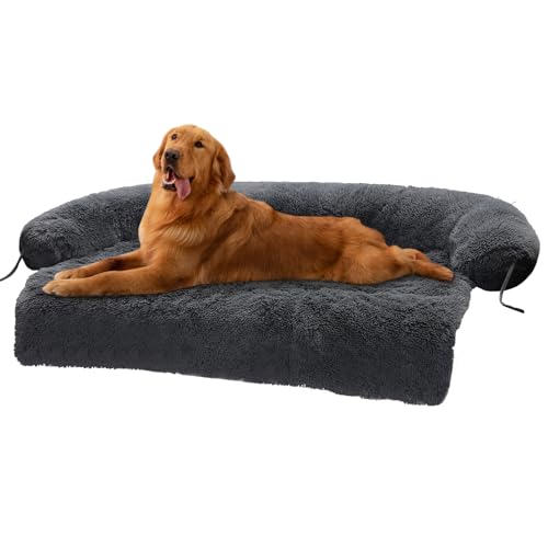 MUTTROS Modulares Hundebett, flauschige Hundebetten für große Hunde, beruhigendes Hundesofa für ängstliche Hunde, Hundematte für Möbelschutz, Hundesofa, 100 % maschinenwaschbar, Größe XL 114,3 cm, MUTTROS Modulares Hundebett, flauschige Hundebetten für große Hunde, beruhigendes Hundesofa für ängstliche Hunde, Hundematte für Möbelschutz, Hundesofa, 100 % maschinenwaschbar, Größe XL 114,3 cm, von MUTTROS
