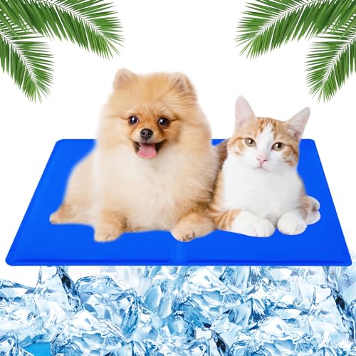 MUXIWOM Kühlmatte Hund Katzen, Kühlmatte für Hunde Selbstkühlend Hunde Kühlmatte für Sommer Hundekühlmatte Kühlkissen Haustiere Kühlende Hundematte mit Ungiftiges Gel(Blau 50x40cm) MUXIWOM Kühlmatte Hund Katzen, Kühlmatte für Hunde Selbstkühlend Hunde Kühlmatte für Sommer Hundekühlmatte Kühlkissen Haustiere Kühlende Hundematte mit Ungiftiges Gel(Blau 50x40cm) von MUXIWOM