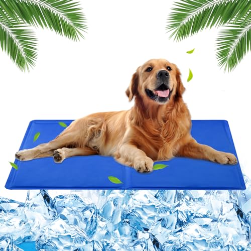 MUXIWOM Kühlmatte Hund Katzen, Kühlmatte für Hunde Selbstkühlend Hunde Kühlmatte für Sommer Hundekühlmatte Kühlkissen Haustiere Kühlende Hundematte mit Ungiftiges Gel(Blau 65x50cm) MUXIWOM Kühlmatte Hund Katzen, Kühlmatte für Hunde Selbstkühlend Hunde Kühlmatte für Sommer Hundekühlmatte Kühlkissen Haustiere Kühlende Hundematte mit Ungiftiges Gel(Blau 65x50cm) von MUXIWOM