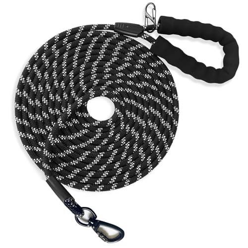 Trainingsleine für Hunde - 10M 20M Lange Leine Hundeleine mit Karabinerhaken und Gepolstertem Griff Hundetrainingsleine Reflektierende Lange Leine Langlebige Schleppleine für Kleine Mittlere Große Trainingsleine für Hunde - 10M 20M Lange Leine Hundeleine mit Karabinerhaken und Gepolstertem Griff Hundetrainingsleine Reflektierende Lange Leine Langlebige Schleppleine für Kleine Mittlere Große von MUXUN