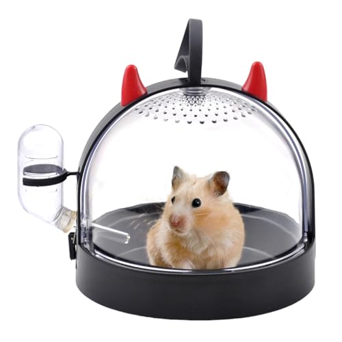 MUYG Tragbare Hamsterkäfig-Reisetasche, hohe Durchlässigkeit, Hamster-Reisetasche mit Wasserflasche, kleines Haustier, Hamster, Reisetasche, Käfig für Hamster, Rennmäuse, Mäuse, Hamster, MUYG Tragbare Hamsterkäfig-Reisetasche, hohe Durchlässigkeit, Hamster-Reisetasche mit Wasserflasche, kleines Haustier, Hamster, Reisetasche, Käfig für Hamster, Rennmäuse, Mäuse, Hamster, von MUYG