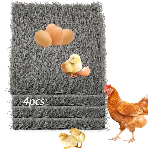 MUYG Wiederverwendbare Nistkasten-Pads für Hühner, waschbar, 30 x 29 cm, Kunstrasen, für Hühner, Eierlegen, Küken, Ente, Grau, 4 Stück MUYG Wiederverwendbare Nistkasten-Pads für Hühner, waschbar, 30 x 29 cm, Kunstrasen, für Hühner, Eierlegen, Küken, Ente, Grau, 4 Stück von MUYG