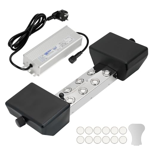 MUYIRTED Ultraschall Nebler 8 Kopf | 6.4l/ H Fogger Vernebler | Nebelgerät Outdoor | Kunststoff Boje | Wasserdichtem 350w Netzteil | Ultraschall Nebelmaschine Für Gärten, Teiche, Aquarien von MUYIRTED
