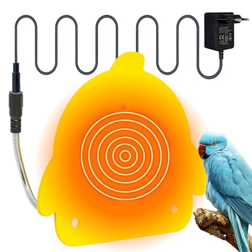MUYIRTED Vogelkäfig Wärmer, 12v Vogelheizungen Für Käfigvögel, Vogelheizung Mit Vogel Barsch Stand Plattform, Gelb Heizplatte MUYIRTED Vogelkäfig Wärmer, 12v Vogelheizungen Für Käfigvögel, Vogelheizung Mit Vogel Barsch Stand Plattform, Gelb Heizplatte von MUYIRTED