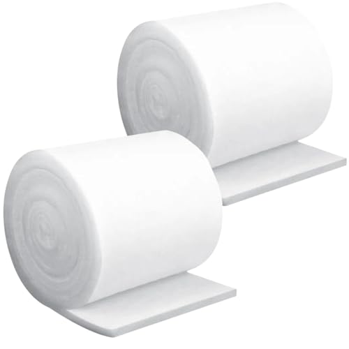 MUYYIKA Aquarium Filterschwamm 1M Aquarium Filtermatte Aquarium Befestigungs-Filterpads Verdickt Biochemischen Filtermedien Filtrationsschaum für Aquarium Aquarium Teich Breite (20CMX100CM(2 Stück)) von MUYYIKA