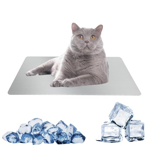 MUYYIKA Kaninchen-Kühlkissen Hamster-Kühlkissen für Haustiere Kühlplatte aus Aluminiumlegierung Kühlen von Haustieren für Meerschweinchen Hamster Kaninchen usw (30cm x 40cm) von MUYYIKA