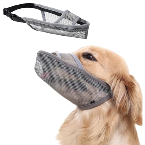 MUYYIKA Maulkorb für Hunde Weicher Netzmaulkorb für Kleine, Nylon-Mesh Mittelgroße und Große Hunde Zum Auffangen von Beißen Lecken und Kauen Ermöglicht Hecheln und Trinken MUYYIKA Maulkorb für Hunde Weicher Netzmaulkorb für Kleine, Nylon-Mesh Mittelgroße und Große Hunde Zum Auffangen von Beißen Lecken und Kauen Ermöglicht Hecheln und Trinken von MUYYIKA
