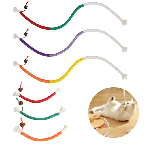 6 Stück Katzenminze Spielzeug Beißseil, 70cm/20cm Katzenspielzeug Beißseil, Katzenminze Sticks, Interaktives Beißseil für Katzen Kausticks, Katzenspielzeug für Zahnpflege Katzen, Stressabbau 6 Stück Katzenminze Spielzeug Beißseil, 70cm/20cm Katzenspielzeug Beißseil, Katzenminze Sticks, Interaktives Beißseil für Katzen Kausticks, Katzenspielzeug für Zahnpflege Katzen, Stressabbau von MUZHUPGUZ