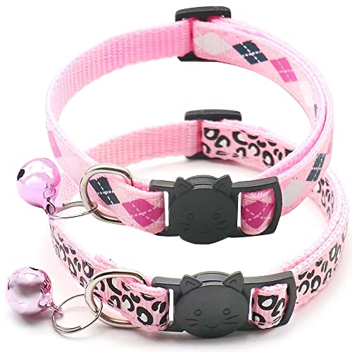 Katzenhalsband, mit Glöckchen, für Mädchen, Jungen, weiblich, männlich, Katzen, weiches Nylon von MUZIEBA