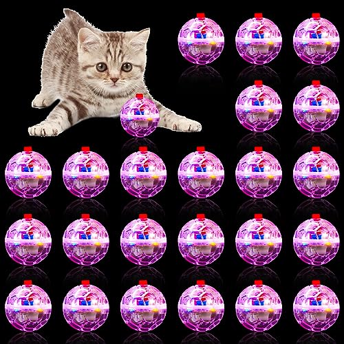 MVNIHEK 24 Stück beleuchteter Katzenball für Jagd, Katzenbälle, Katzen-Geister-Ausrüstung, paranormale Untersuchungs-Katzenbälle, LED-Bewegungs-Katzenball für Indoor-Tiersport-Spielzeug (24 Stück) MVNIHEK 24 Stück beleuchteter Katzenball für Jagd, Katzenbälle, Katzen-Geister-Ausrüstung, paranormale Untersuchungs-Katzenbälle, LED-Bewegungs-Katzenball für Indoor-Tiersport-Spielzeug (24 Stück) von MVNIHEK