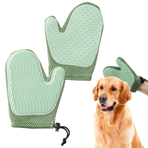 2 x Haustier-Pflegehandschuhe, Waschhandschuhe, statische Entfernungshandschuhe, Tierhaare, Hundehaarbürstenhandschuh, Tierhaar-Re-Mover-Handschuhe, Enthaarungsbürste, Handschuh für Haustiere, Hunde 2 x Haustier-Pflegehandschuhe, Waschhandschuhe, statische Entfernungshandschuhe, Tierhaare, Hundehaarbürstenhandschuh, Tierhaar-Re-Mover-Handschuhe, Enthaarungsbürste, Handschuh für Haustiere, Hunde von MVPACKEEY