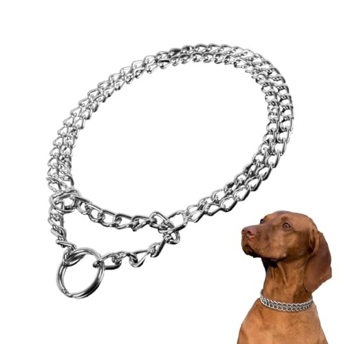 Hundehalsband, An-ti-Kau-Trainingshalsband, Metall, Martingal-Hundehalsband, verstellbare Kette, Hundehalsband, langlebig, dick, für große, kleine, mittelgroße Hunde, Training, Zugkontrolle Hundehalsband, An-ti-Kau-Trainingshalsband, Metall, Martingal-Hundehalsband, verstellbare Kette, Hundehalsband, langlebig, dick, für große, kleine, mittelgroße Hunde, Training, Zugkontrolle von MVPACKEEY