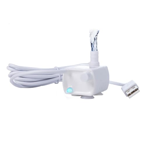 MWAJKUFP Wasserpumpe, LED-Licht, Haustier-Katzen-Wasserbrunnen, Zubehör, Filterelement, Anti-Trockenkochwasser für Katzen, Wasserspender von MWAJKUFP