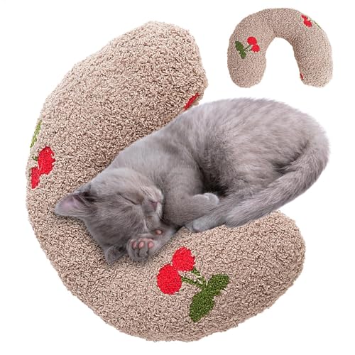 MWZBTG 2Stück U-förmiges Haustier-Nackenkissen, Kissen Für Katzen, Beruhigendes Kissen Für Hunde, Half Donut Cuddler Hundekissen, Nackenkissen Für Hunde, Haustierkissen Katzenkissen Plüsch, 23x19cm MWZBTG 2Stück U-förmiges Haustier-Nackenkissen, Kissen Für Katzen, Beruhigendes Kissen Für Hunde, Half Donut Cuddler Hundekissen, Nackenkissen Für Hunde, Haustierkissen Katzenkissen Plüsch, 23x19cm von MWZBTG