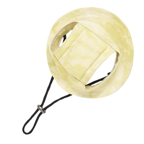 MWZBTG Haustier Sonnenhut, Katze Verstellbarer Sonnenhut Mit Ohrlöchern, Sonnenvisier Kopfschmuck für Kleine Hunde Welpen Kätzchen Outdoor Park Camping von MWZBTG