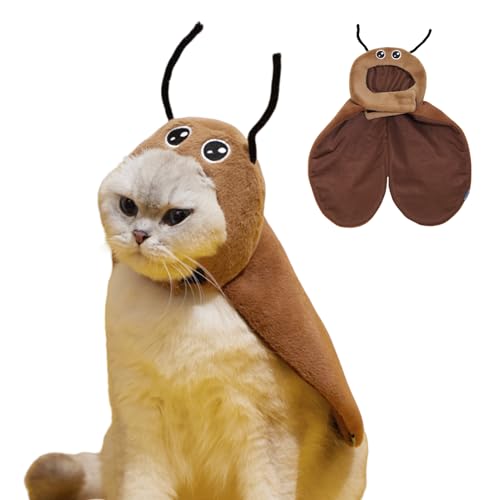 MWZBTG Haustier Umhang Kostüm | Halloween Katzenumhang Mit Käferförmigem Design,Einstellbares Leichtes Tierkostüm Zubehör Für Geburtstagsfeiern Und Weihnachten von MWZBTG