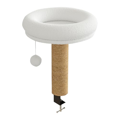MWZBTG Katzenbett Für Schreibtisch - Warme Kratzfeste,Kätzchen Klemme Tischhängematte,Für Indoor Zuhause Winter Fensterbank Schlafzimmer Wohnzimmer Balkon Bücherregal Arbeitsplatz von MWZBTG