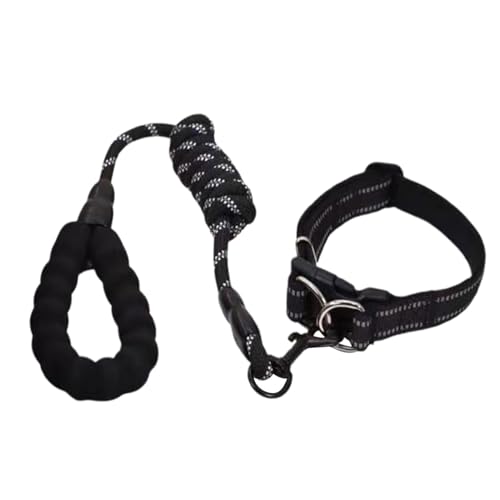 MWZBTG Verstellbares Haustierhalsband, Hundehalsband für mittelgroße Hunde - Atmungsaktives Halsband für Hunde mit Seil-Set,Reflektierende Design-Nylon-Hundehalsbänder, geeignet für große, mittlere MWZBTG Verstellbares Haustierhalsband, Hundehalsband für mittelgroße Hunde - Atmungsaktives Halsband für Hunde mit Seil-Set,Reflektierende Design-Nylon-Hundehalsbänder, geeignet für große, mittlere von MWZBTG