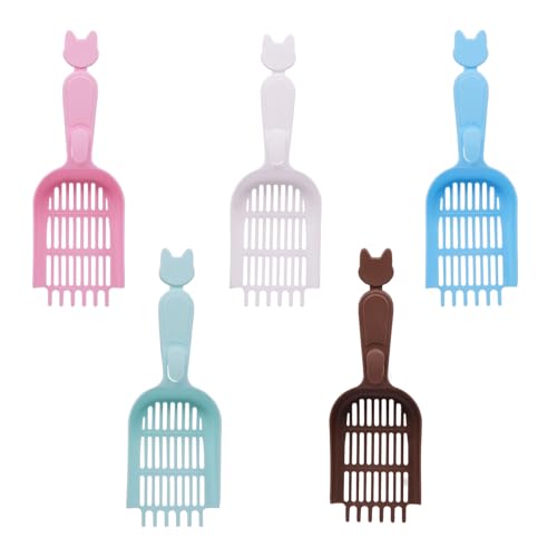MXCELL 5 kleine Kunststoffstreuschaufeln für Katzen, langlebige tiefe Schaufel und langer Griff zum Sieben von Katzenstreu MXCELL 5 kleine Kunststoffstreuschaufeln für Katzen, langlebige tiefe Schaufel und langer Griff zum Sieben von Katzenstreu von MXCELL