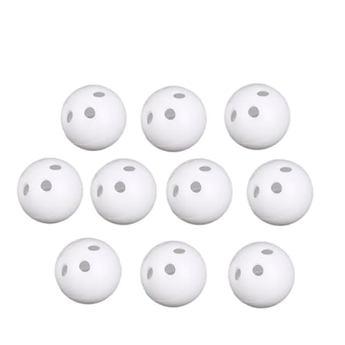 MXGRAPHIC 10 Stück 24 mm Kunststoff-Rasselglockenbälle Quietschspielzeug DIY Rasselperlen Geräuschmacher Reparatur Fix Hundespielzeug DIY Spielzeugzubehör(24mm 10pcs) von MXGRAPHIC