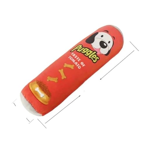 MXGRAPHIC Gefülltes, rohes Hundegelenk, Plüsch, Quietscher, Backenzahnspielzeug for haustierresistente Hunde, kleines, interaktives Kauspielzeug for Hunde(1) von MXGRAPHIC