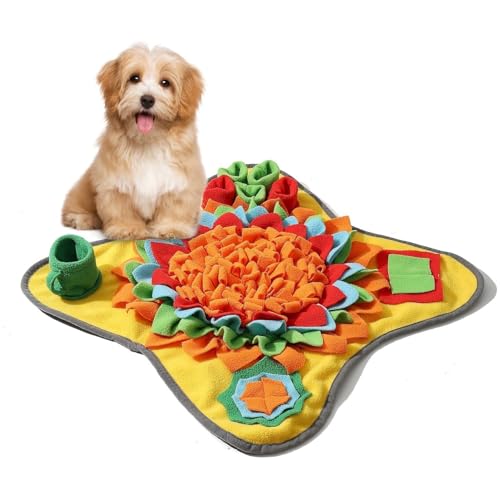 MXGRAPHIC Gute Schnüffelmatte for Hunde, interaktives Futterpuzzle gegen Langeweile, fördert die natürliche Nahrungssuche(HAUNG) von MXGRAPHIC
