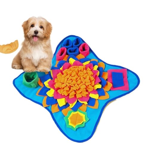MXGRAPHIC Gute Schnüffelmatte for Hunde, interaktives Futterpuzzle gegen Langeweile, fördert die natürliche Nahrungssuche(LAN) von MXGRAPHIC