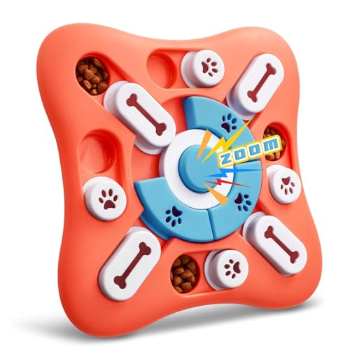MXGRAPHIC Hunde-Puzzle-Spielzeug for IQ-Training und geistige Bereicherung, interaktives Hundespielzeug for große, mittelgroße und kleine Hunde(Red-Blue) von MXGRAPHIC