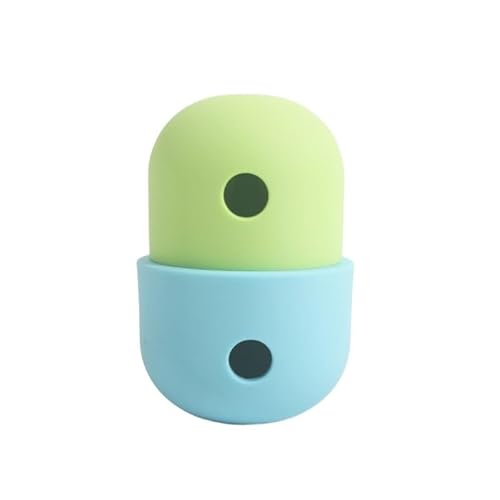 MXGRAPHIC Hundespielzeug, Auslaufender Ball, Lustiger Interaktiver Futternapf for Haustiere, Puzzle-Spielzeug, Zahnreinigungsspielzeug for Haustiere, Kauspielzeug, Heimtierbedarf(Yellow Blue) von MXGRAPHIC
